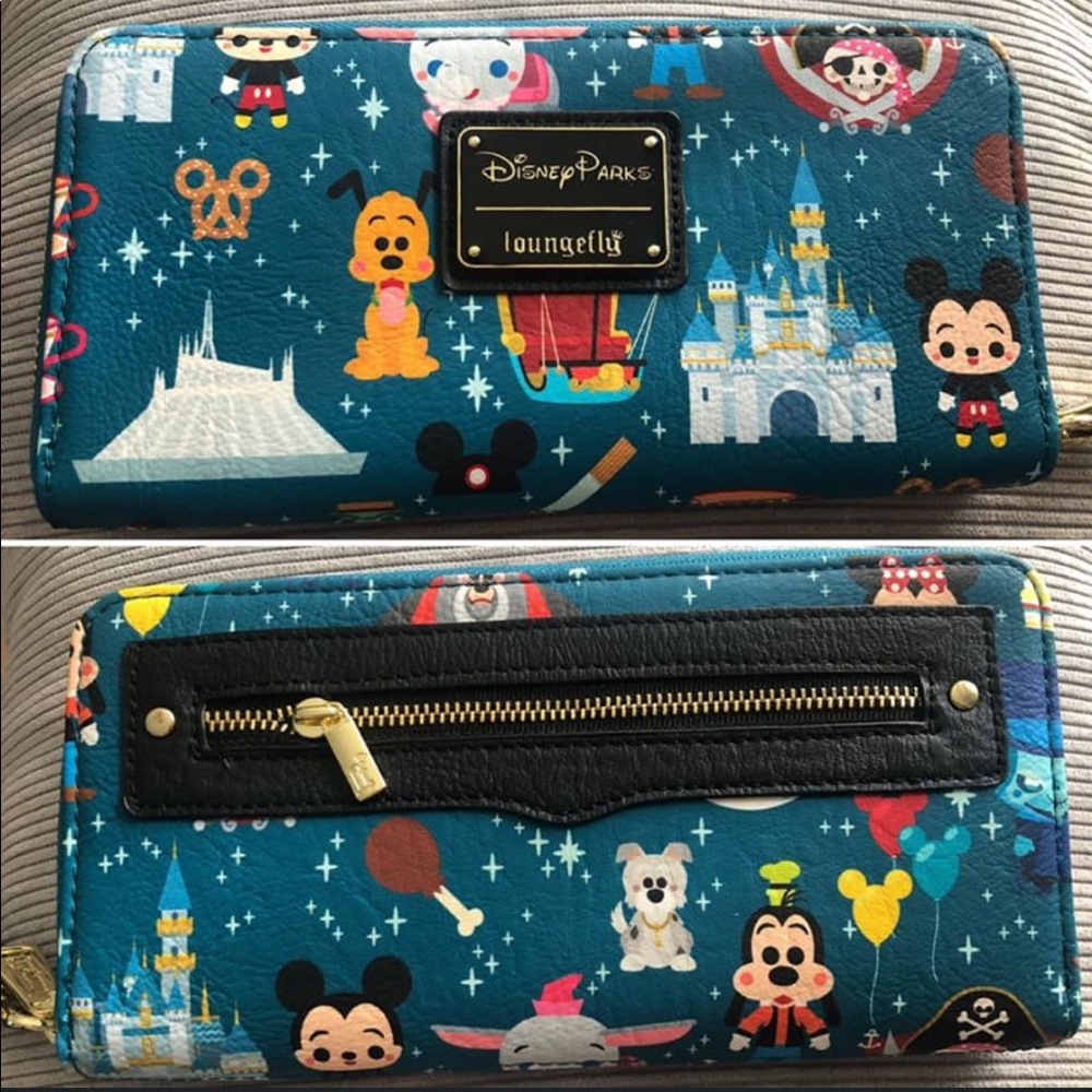 disney parks loungefly wallet magic kingdom